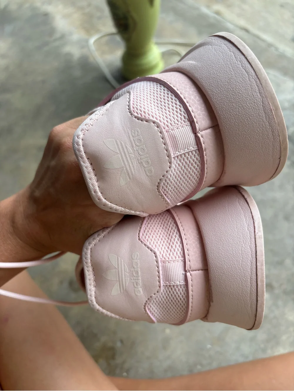 adidas Women’s Pink Mesh Athletic Sneakers
